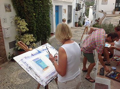 Painting classes in Frigiliana near Malaga