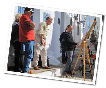 Painting classes in Frigiliana near Malaga