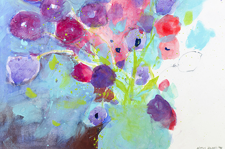Watercolour painting Flowers